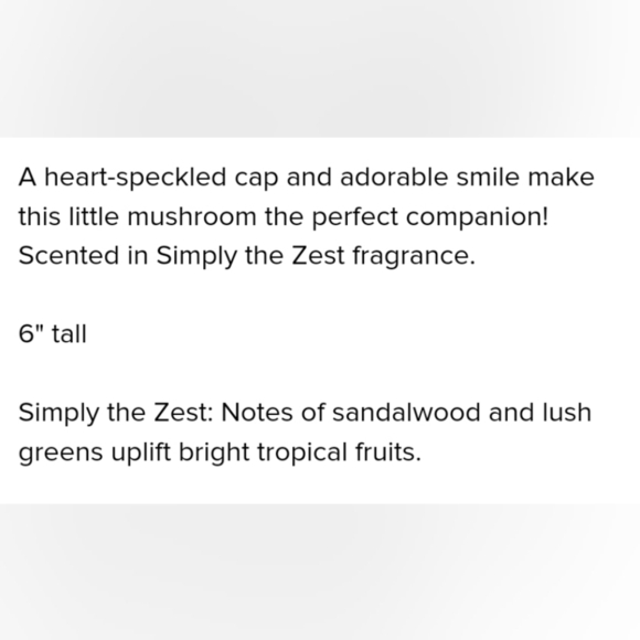 Scensty Tilly The Toadstool Buddy Clip Sandalwood Lush Greens Tropical Fruits - Picture 3 of 3